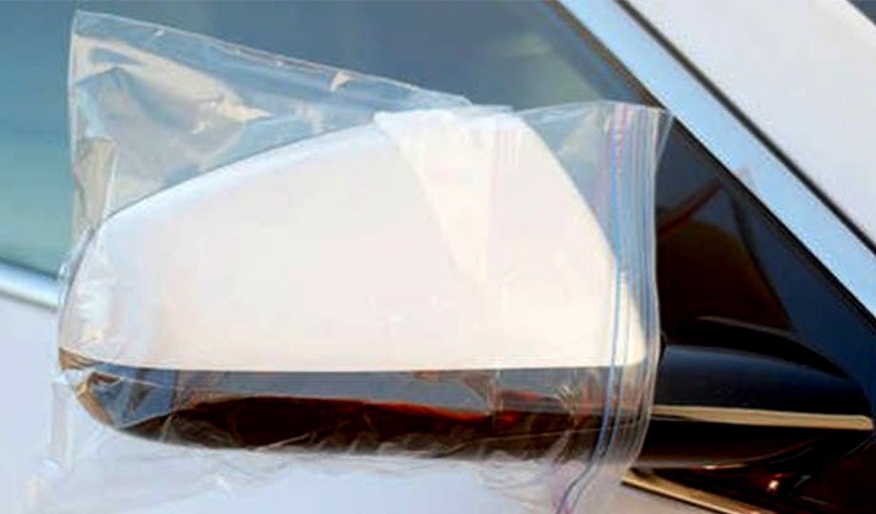 Why Put a Plastic Bag on Your Car Mirror?