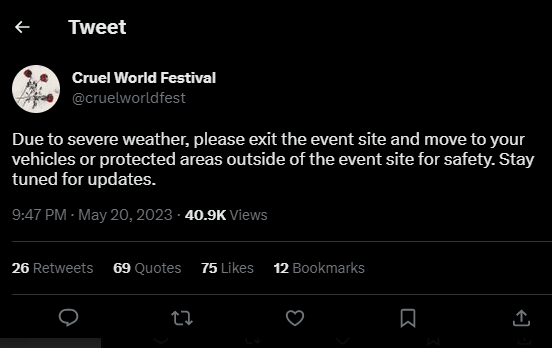 What Happened To The Cruel World Music Festival? Why Is It Postponed?